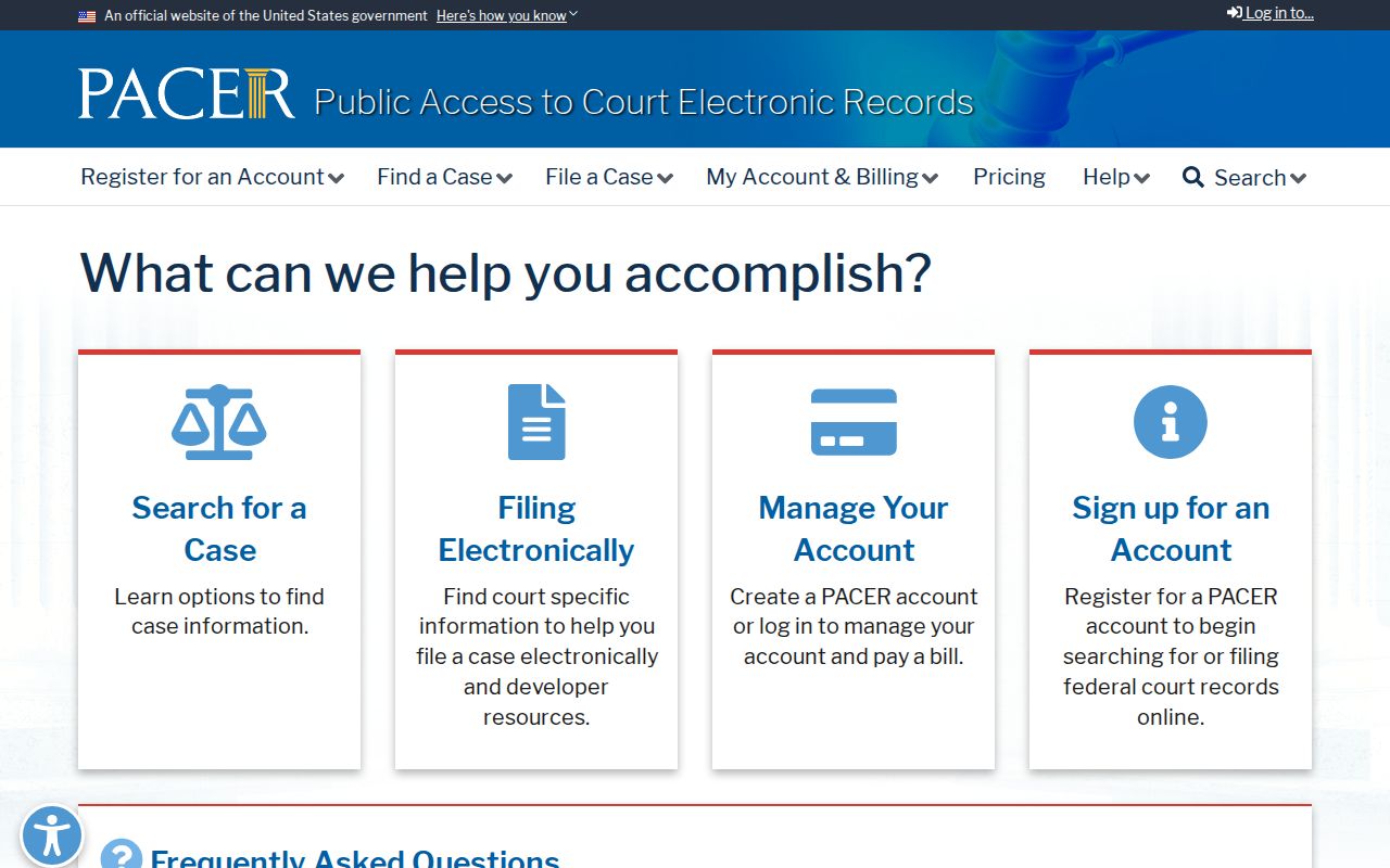 Johnson County traffic court records compared with the federal PACER portal